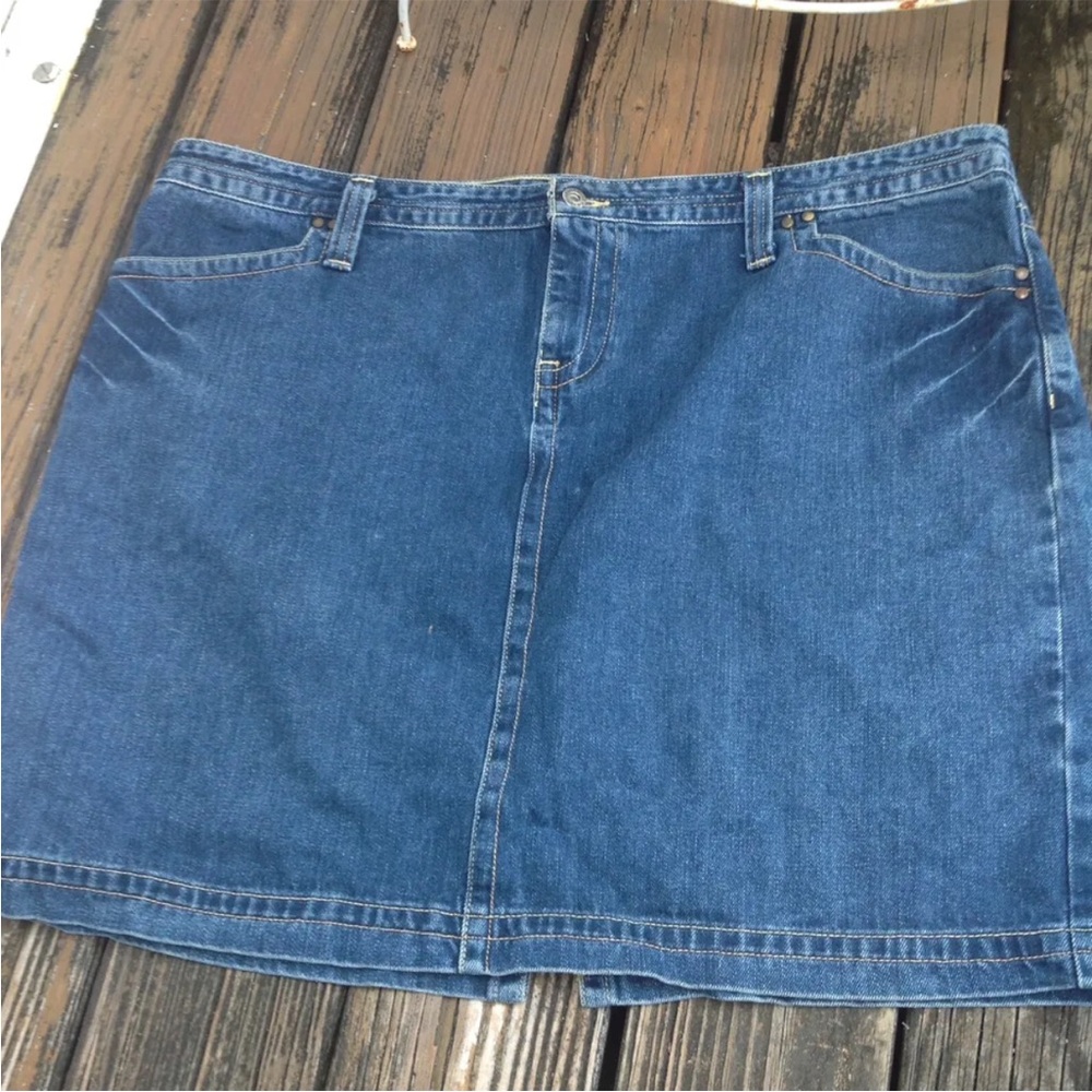 Tommy Hilfiger Denim Jean Mini Skirt Sz 20 Plus Size Womens Vintage 80s 90s